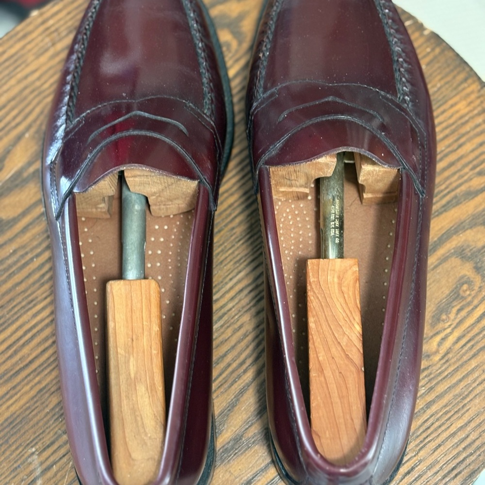 G.H. Bass & Co. Dark Burgundy Leather Loafers